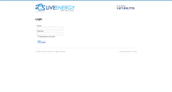 Desktop Screenshot of portal.liveenergy.com