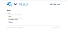 Tablet Screenshot of portal.liveenergy.com